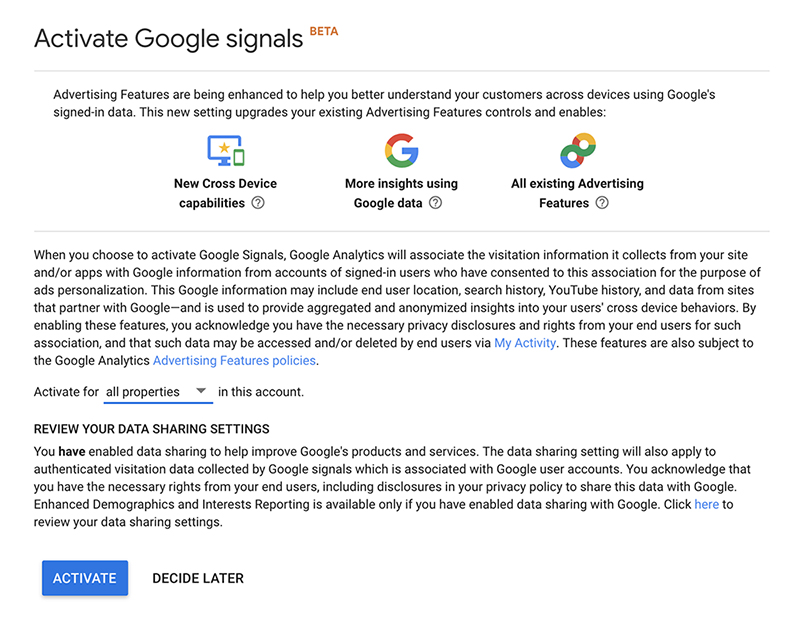 Google Signals